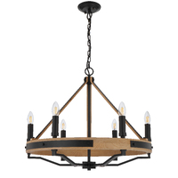 DARIEN 6lt Black Matt Round Chain Pendant