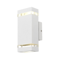 DIXON 2x6w IP44 Up/Down Exterior Wall Light (globes inlcuded)