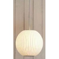 LANTERN 1lt 400mm Fabric Round Pendant