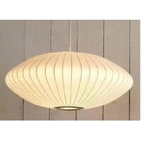 LANTERN 1lt 600mm Fabric Oval Pendant