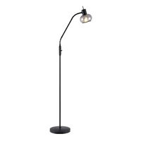 MARBELL 1lt Adjustable Metal/Glass Floor Lamp