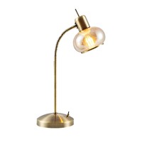 MARBELL 1lt Adjustable Metal/Glass Table Lamp