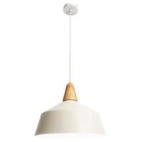 NOEL 1lt 40w 400mm Timber Metal Flex Pendant